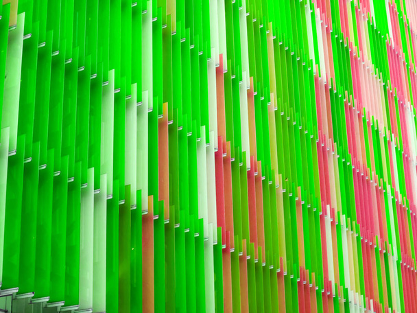 Ακρυλικό πλαστικό φύλλο εσωτερικών επτά επίπεδο γραμμής και χρώματος apple  - Φωτογραφία, εικόνα