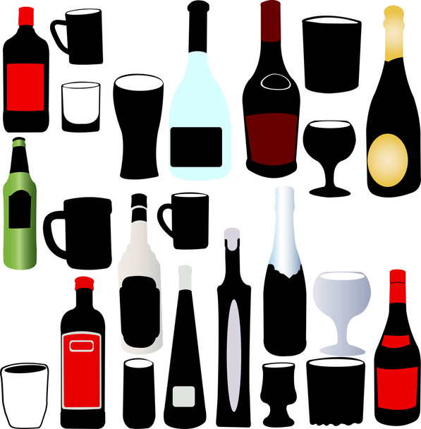 Glasses collection - Vector, Image