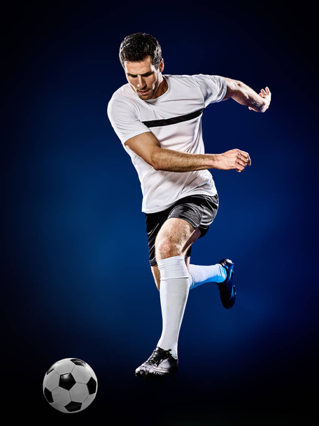 soccer player man isolated  - 写真・画像