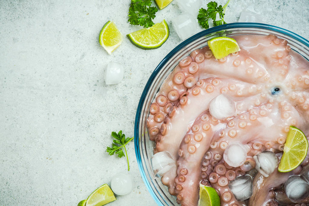 Seafood fresh whole octopus - Foto, Imagem