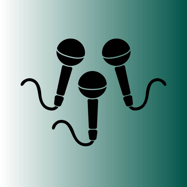 Dynamic microphones vector icon - Vector, Image