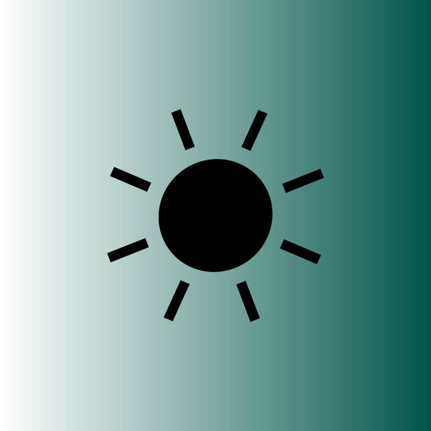 ikona słońca, ilustracja wektora - Wektor, obraz