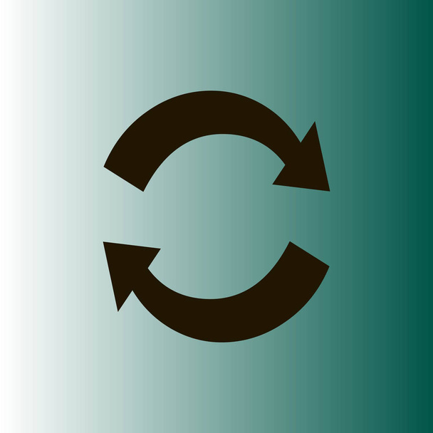 semplice icona piatta di ciclico
 - Vettoriali, immagini