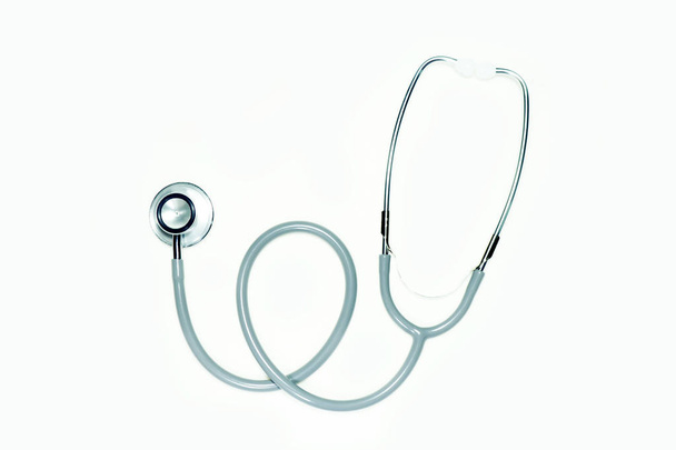 Stethoscope on isolated white.  Heath care concept. - Photo, Image