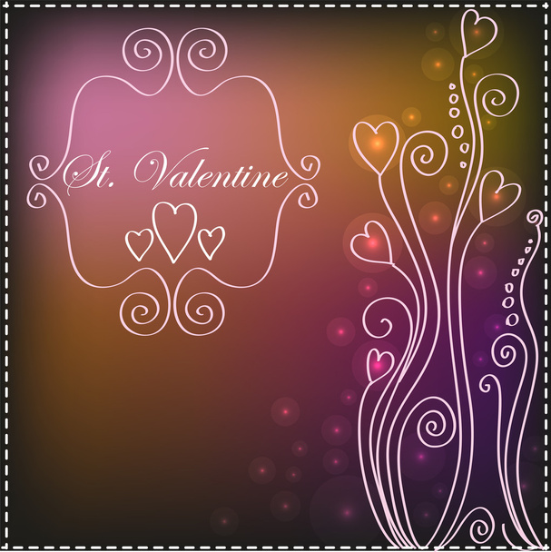 St. Valentine background - Vector, Image