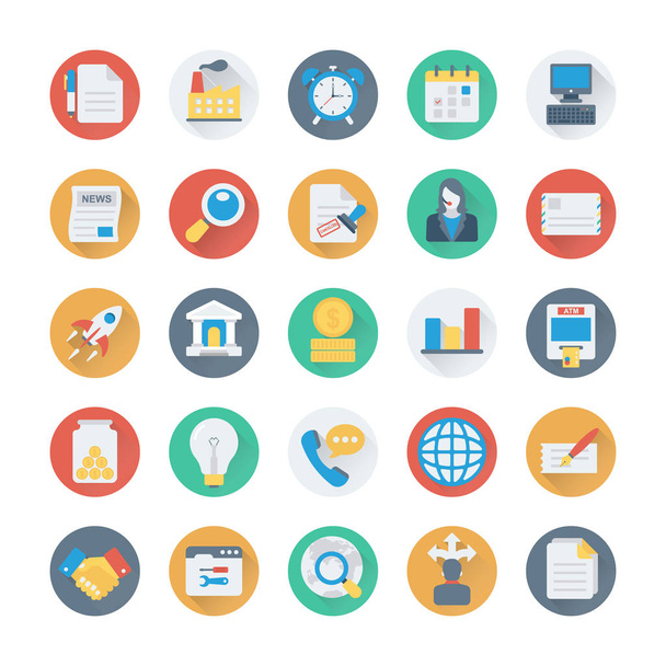 Business and Office Vector Icons 4 - Vector, imagen