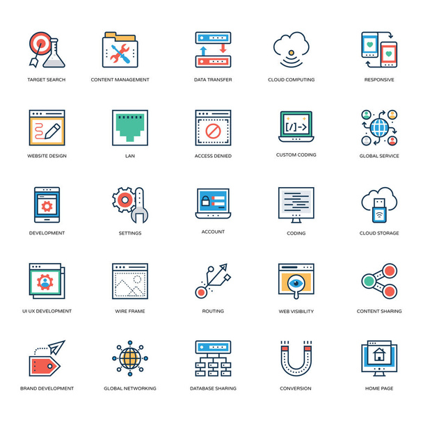Web Design and Development Vector Icons 6 - Vector, Image