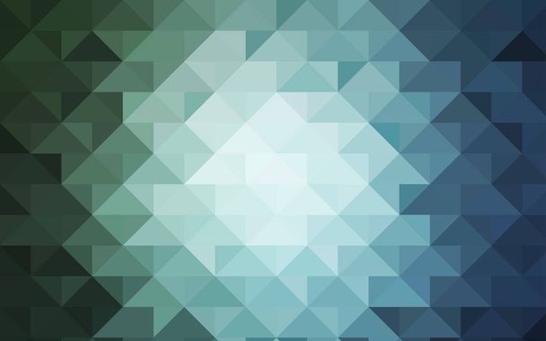 Light Blue, Green vector blurry triangle template. - Vector, Image