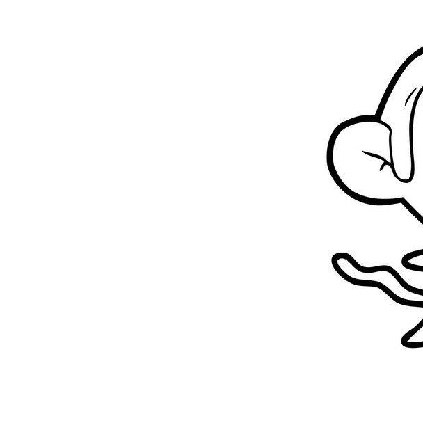 Εικονογράφηση διάνυσμα καρτούν ενοχλημένος μαϊμού - Διάνυσμα, εικόνα