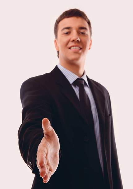 businessman offering to shake your hand - Фото, зображення