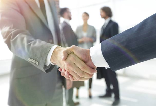 closeup.reliable handshake of business partners - Foto, Imagem