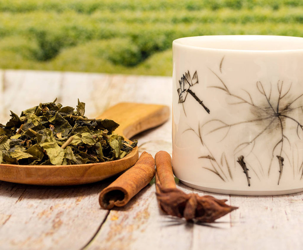 中国の緑茶を意味休憩時間及び飲料  - 写真・画像