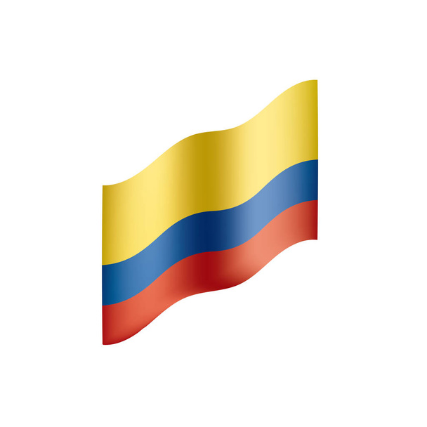 kolumbianische Flagge, Vektorillustration - Vektor, Bild