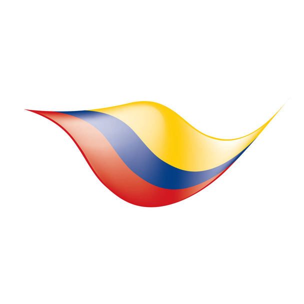 Kolombiya bayrağı, vektör illüstrasyonu - Vektör, Görsel