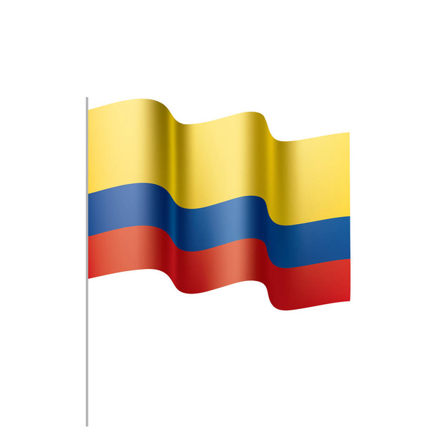 flaga kolumbijska, ilustracja wektora - Wektor, obraz