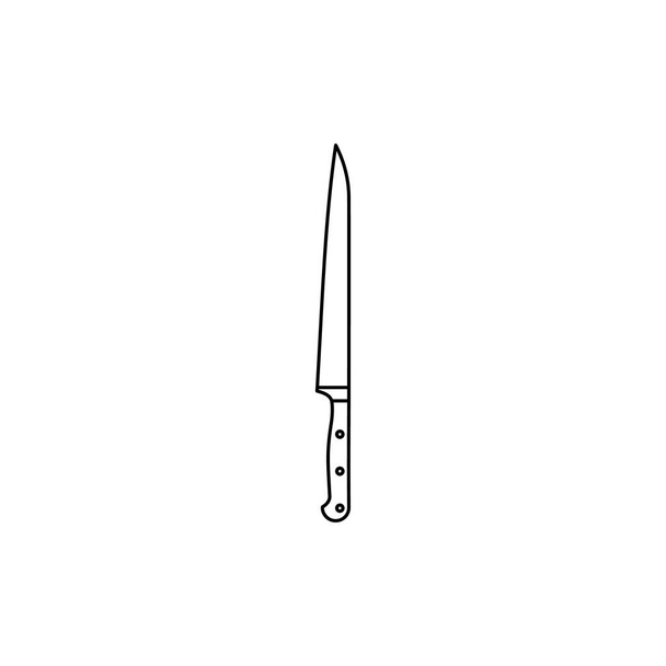 ナイフの線形ベクトル アイコン. - ベクター画像