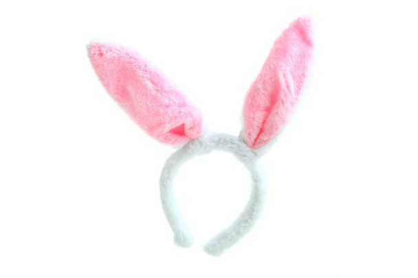 ピンクのウサギ耳 - 写真・画像