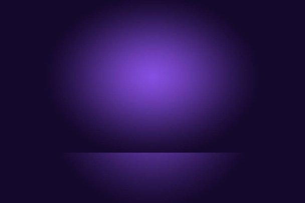 Studio Background Concept - Dark Gradient purple studio room background for product. - Foto, Bild