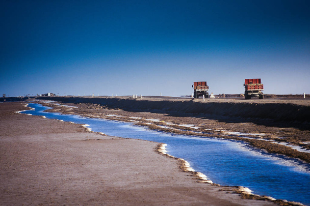  Chott El Jerid, Tunisia - salt lake - Zdjęcie, obraz