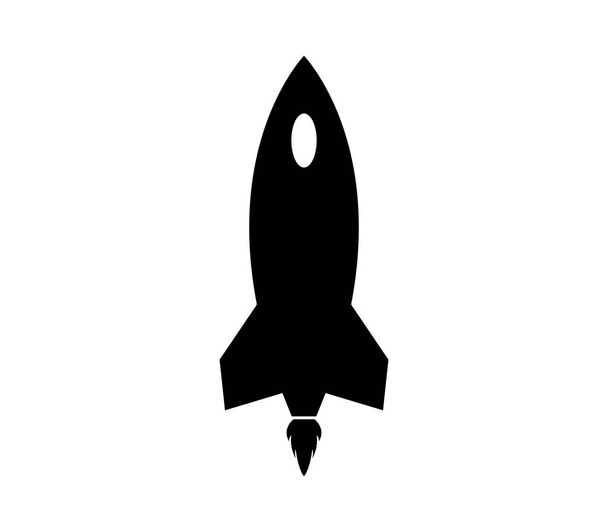 ícone de foguete no vetor no fundo branco
 - Vetor, Imagem
