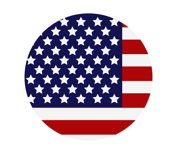 bandeira dos estados unidos no vetor no fundo branco
 - Vetor, Imagem