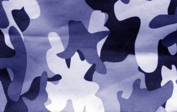 Militaire uniform patroon in blauwe Toon. - Foto, afbeelding