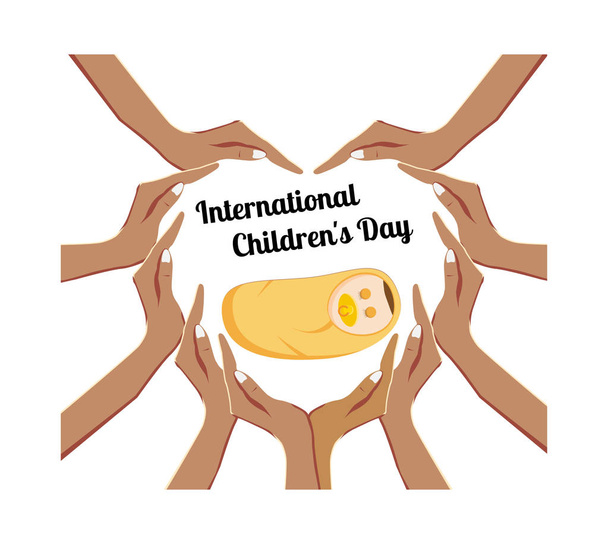 Internationaler Kindertag - Vektor, Bild