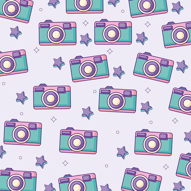 photographic camera background - Vector, Image