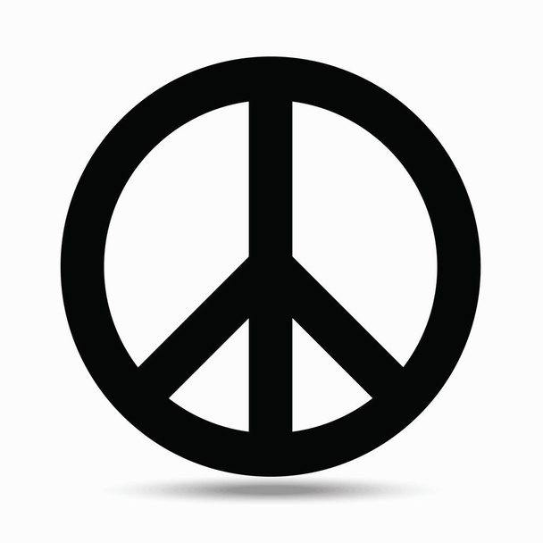 シンボルの平和主義。白い背景の上の図. - ベクター画像