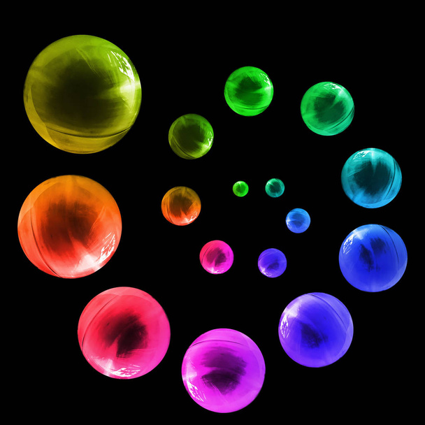 Colorful crystals isolated - Фото, зображення