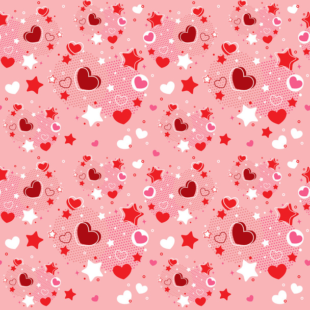 Cute Valentine seamless pattern - Вектор, зображення