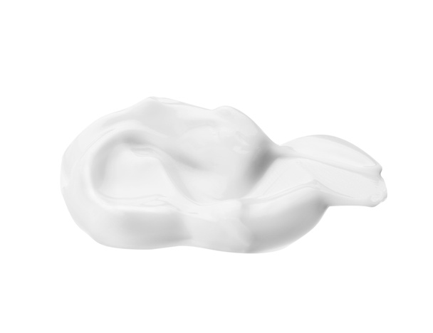 Échantillon de crème hydratante sur fond blanc
 - Photo, image