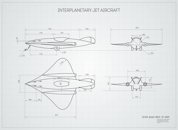 diseño de ilustración vectorial de aviones a reacción sobre fondo blanco
 - Vector, imagen