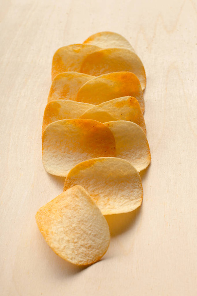 Delicious chips on table close-up  - Φωτογραφία, εικόνα