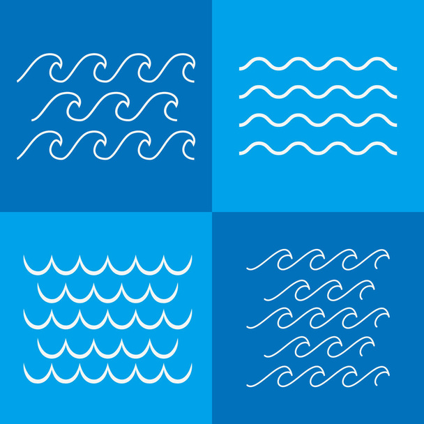 Conjunto de iconos de onda - colección de elementos de diseño
. - Vector, imagen