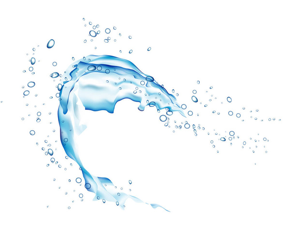 σταγόνα νερού σχήμα σε λευκό φόντο - Διάνυσμα, εικόνα