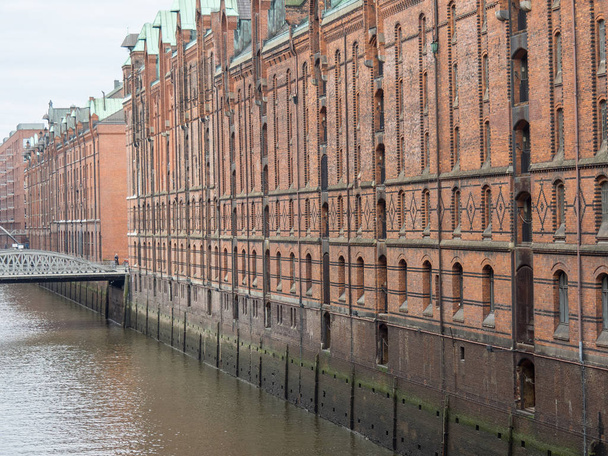 a város és a kikötő, Hamburg, Németország - Fotó, kép