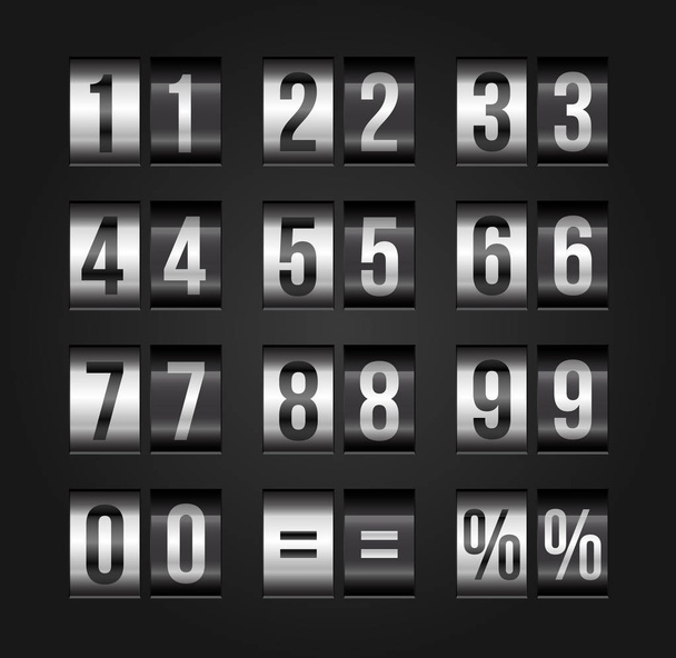 Scoreboard numbers. - Vector, Image