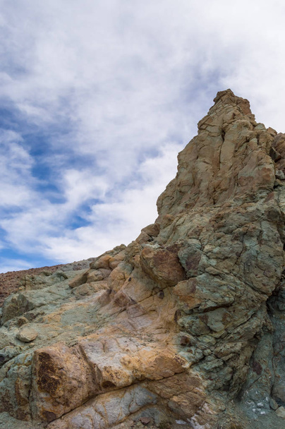 View of the Green Rocks of Los Azulejos in the Teide Park in Ten - Fotografie, Obrázek
