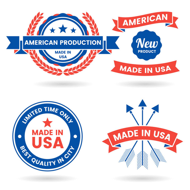 America Vector label for banner, poster, flyer - Vetor, Imagem