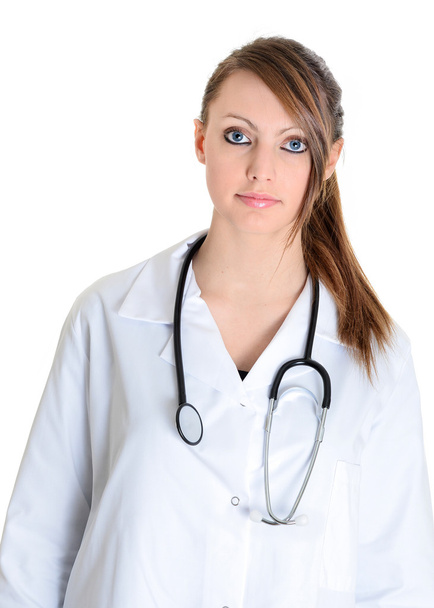 Student female doctor with stethoscope - Foto, Imagen