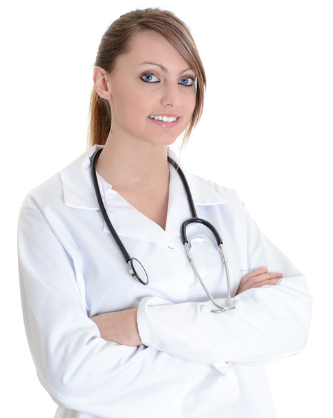 Student female doctor with stethoscope - Foto, imagen