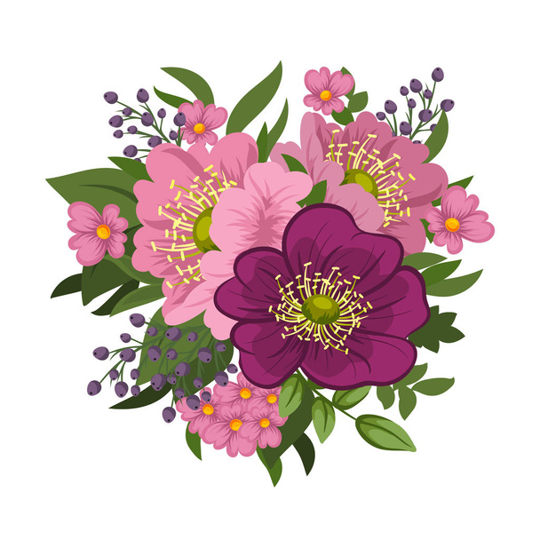 Beautiful floral design. Vector Illustration - Διάνυσμα, εικόνα