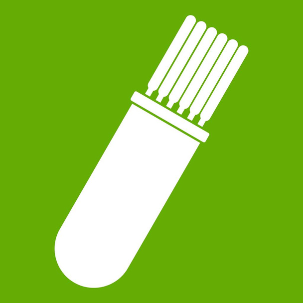 Welding Rods icon green - Vector, Imagen