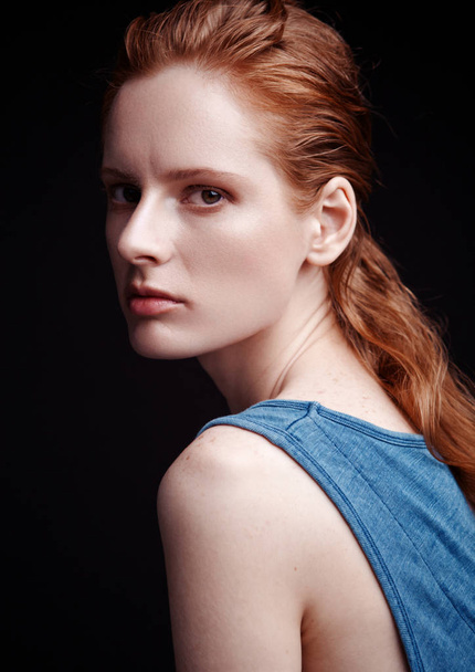 Model test with young beautiful fashion model - Valokuva, kuva