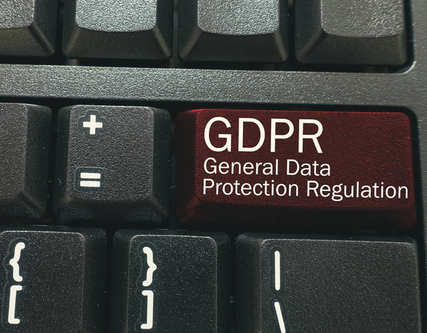 Obecné nařízení o ochraně údajů (Gdpr) na klávesnici tlačítko - Fotografie, Obrázek