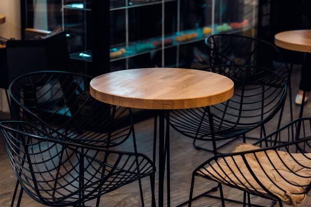 abstrakte Unschärfe und defokussiertes Restaurantbuffet im Hotelresort - Foto, Bild