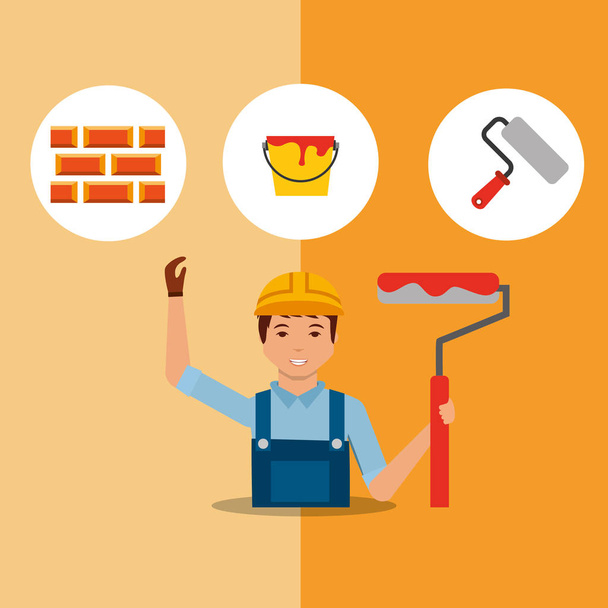 construction people tools - Vector, Image
