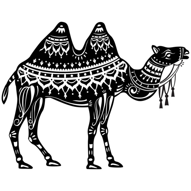 The stylized figure of Camel - Вектор,изображение