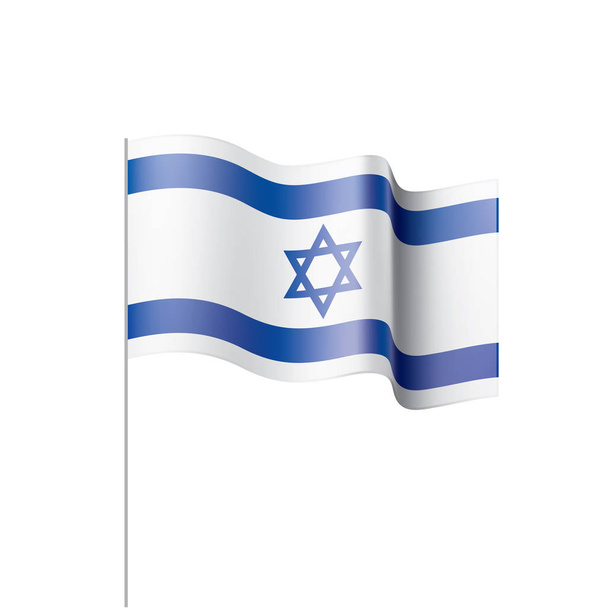 Izrael zászló, vektor illusztráció - Vektor, kép
